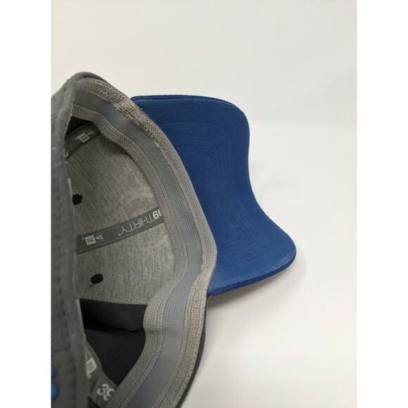 New Era 39Thirty Size Medium-Large Hat Cap Grey & Blue NFL Colts Football - Picture 10 of 11